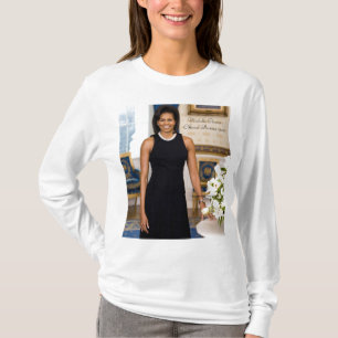 Officieel Portret van Presidentsvrouw Michelle T-shirt