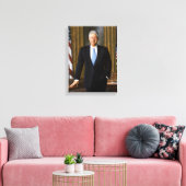 Officieel presidentieel portret Bill Clinton Canvas Afdruk (Insitu (Woonkamer))