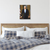 Officieel presidentieel portret Bill Clinton Canvas Afdruk (Insitu (Slaapkamer))