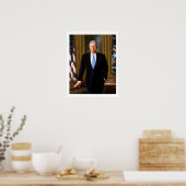 Officieel presidentieel portret Bill Clinton Poste Poster (Keuken)