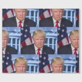 Officieel presidentieel portret van Donald Trump Cadeaupapier (Vlak)