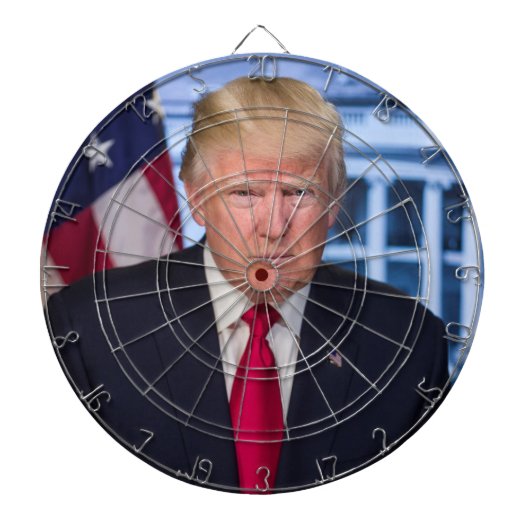 Officieel presidentieel portret van Donald Trump Dartbord (Voorkant)