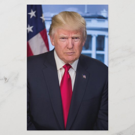 Officieel presidentieel portret van Donald Trump Flyer (Voorkant)