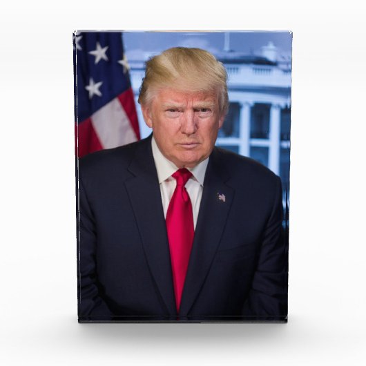 Officieel presidentieel portret van Donald Trump Fotoblokken (Voorkant)