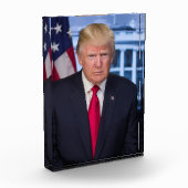 Officieel presidentieel portret van Donald Trump Fotoblokken (Links)