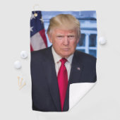 Officieel presidentieel portret van Donald Trump Golfhanddoek (Insitu)