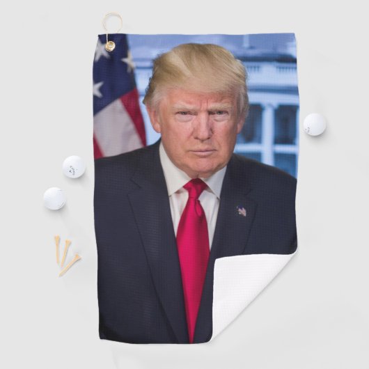 Officieel presidentieel portret van Donald Trump Golfhanddoek (Insitu)