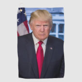 Officieel presidentieel portret van Donald Trump Golfhanddoek (Voorkant)