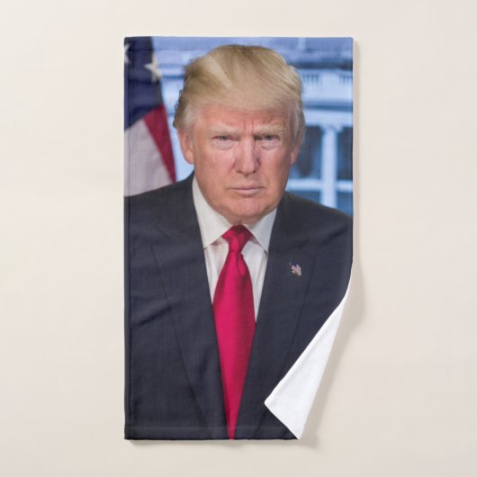 Officieel presidentieel portret van Donald Trump Handdoek (Handdoek)