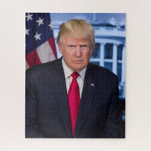 Officieel presidentieel portret van Donald Trump Legpuzzel (Verticaal)