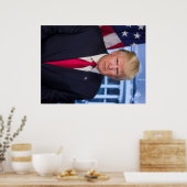 Officieel presidentieel portret van Donald Trump Poster (Keuken)