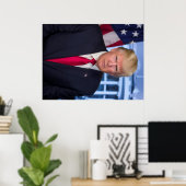 Officieel presidentieel portret van Donald Trump Poster (Thuiskantoor)
