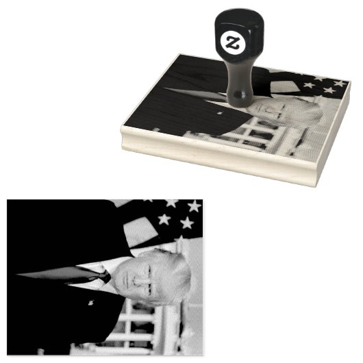 Officieel presidentieel portret van Donald Trump Rubberstempel (Gestempeld)