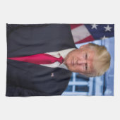 Officieel presidentieel portret van Donald Trump Theedoek (Horizontaal)