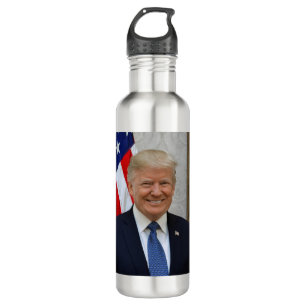 Officieel presidentieel portret van Donald Trump Waterfles