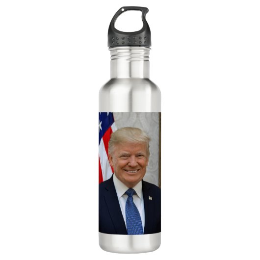 Officieel presidentieel portret van Donald Trump Waterfles (Voorkant)
