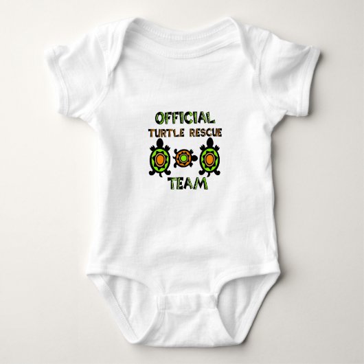 Officieel reddingsteam voor schildpadden 1 romper (Voorkant)