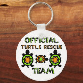 Officieel reddingsteam voor schildpadden 1 sleutelhanger (Voorkant)
