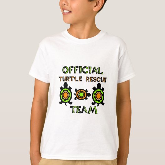 Officieel reddingsteam voor schildpadden 1 t-shirt (Voorkant)