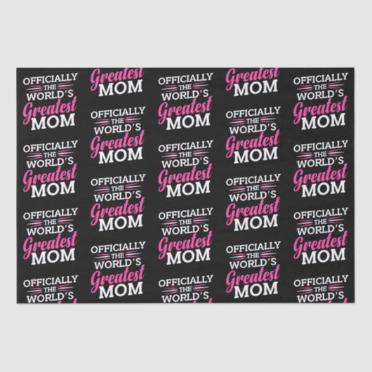 Officieel 's werelds grootste moeder | MOEDERDAG Tissuepapier (Voorkant)