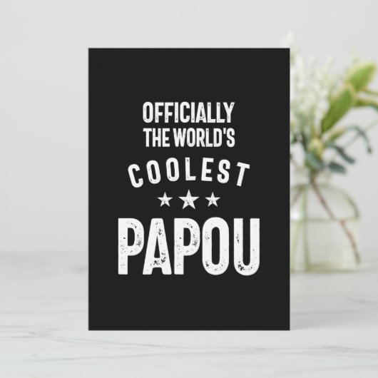 Officieel 's werelds meest koele pap | Vader Gift Kaart (Staand voorkant)