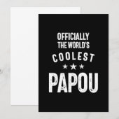 Officieel 's werelds meest koele pap | Vader Gift Kaart (Voorkant / Achterkant)