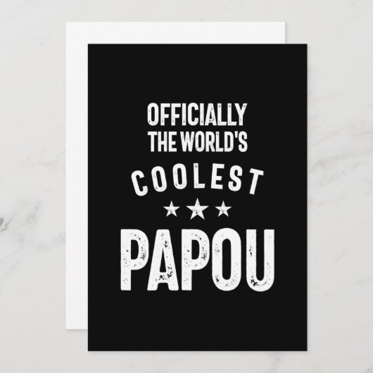 Officieel 's werelds meest koele pap | Vader Gift Kaart (Voorkant / Achterkant)