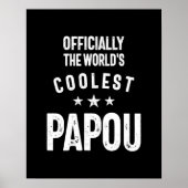 Officieel 's werelds meest koele pap | Vader Gift Poster (Voorkant)