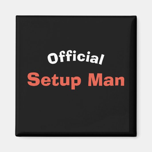 Officieel setup-Man (rood) Magneet (Voorkant)