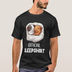 Officieel Slaaphemd Slapende Cavia Dierenliefhebbe T-shirt