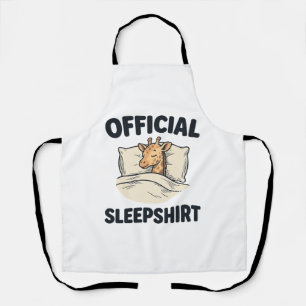 Officieel Slaapshirt Giraffe Grappig Slaap Shirt D Schort
