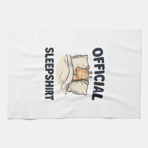 Officieel Slaapshirt Giraffe Grappig Slaap Shirt D Theedoek