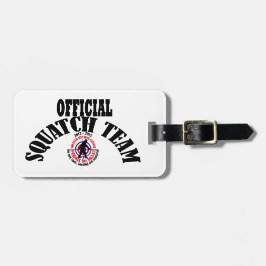 Officieel Squatch team Bagagelabel (Voorkant horizontaal)