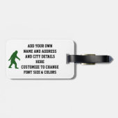 Officieel Squatch team Bagagelabel (Achterkant horizontaal)