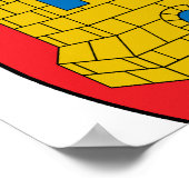 Officieel symbool van de coatingwapens van Castill Poster (Hoek)