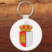 Officieel symbool van de coatingwapens van Castill Sleutelhanger (Voorkant)