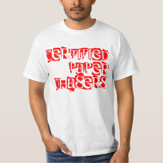 Officieel T-shirt gecertificeerde papierchassis