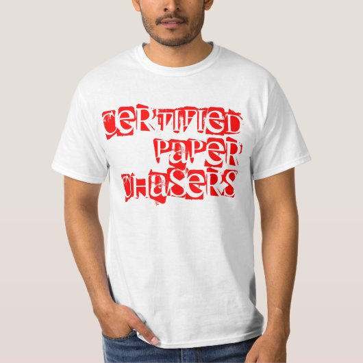Officieel T-shirt gecertificeerde papierchassis (Voorkant)