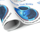 Officieel teamlid Koffieconsumptieteam Cadeaupapier (Rol Hoek)