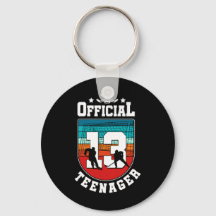 Officieel tiener 13e verjaardag 13 jaar jongen hoc sleutelhanger