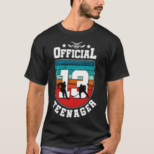 Officieel tiener 13e verjaardag 13 jaar jongen hoc t-shirt