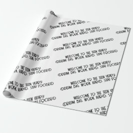 Officieel tiener 13th Dream groot Motivatie Cadeaupapier