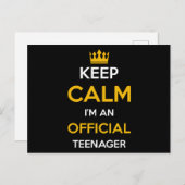 Officieel tiener cadeau briefkaart (Voorkant / Achterkant)