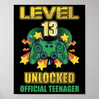 Officieel tienerniveau 13 onvergrendelde verjaarda poster