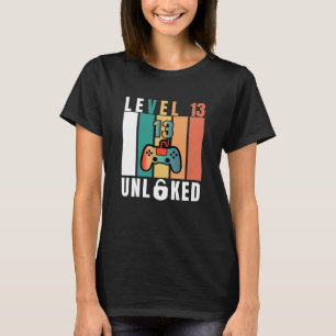 Officieel tienerniveau 13 onvergrendelde verjaarda t-shirt