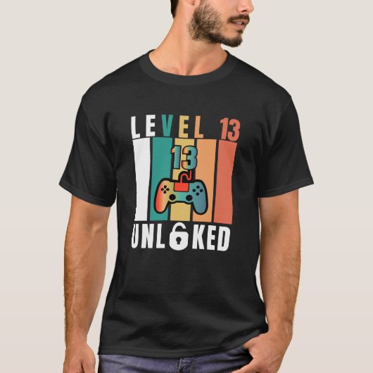 Officieel tienerniveau 13 onvergrendelde verjaarda t-shirt (Voorkant)
