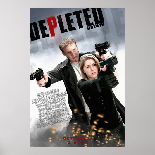 Officieel uitgeput: Dag 419 Poster (Voorkant)