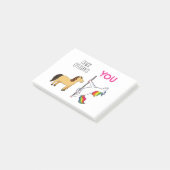 Officieel Unicorn-voorstel Gift of Bedankt Post-it® Notes (Schuin)