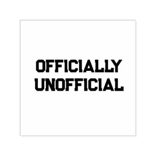 Officieel Unofficieel Zelfinktende Stempel
