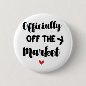 Officieel van de markt ronde button 5,7 cm (Voorkant)